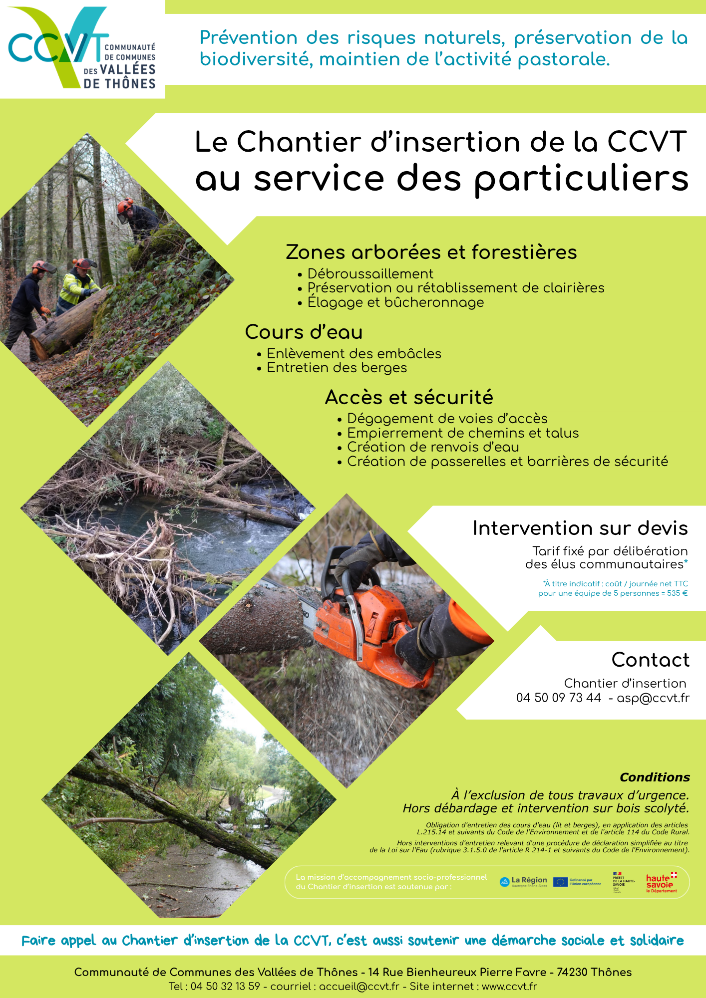 Enlèvement d’embâcles (1)